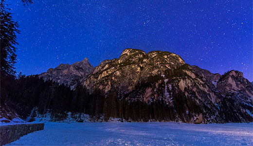 Cielo stellato a Braies